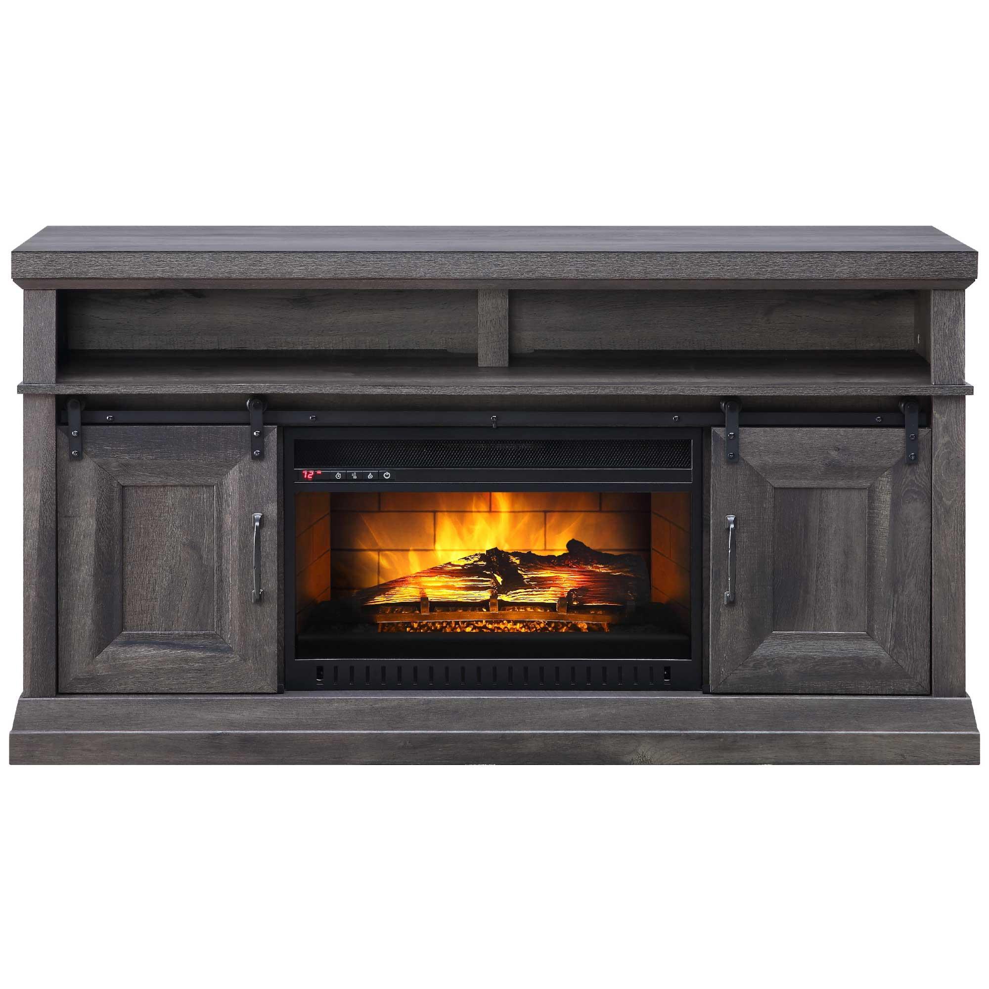 Rent to Own Whalen 60" Barndoor TV Stand with Fireplace at Aaron's today!